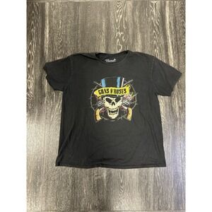 BRAVADO Guns 'N Roses‎ rock black tee skull graphic XL grunge punk